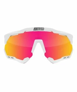 SCICON Aeroshade - White Gloss -Billig Hjelme racer butik Aeroshade White RED front