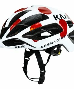 Forside 15 Kask Protone Red Polka Road Helmet Team Ineos Grenadiers