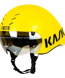 Kask Bambino Pro Evo TDF Leader Time Trial Helmet - Team Ineos