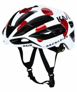Kask Protone Red Polka Road Helmet - Team Ineos Grenadiers