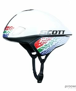 Scott Split PLUS TT Helmet - South African Champion - White/Black - Mitchelton-Scott