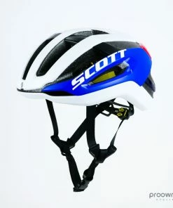 Scott Centric PLUS Helmet - White/Blue/Red - Slovenian Champion - Mitchelton-Scott