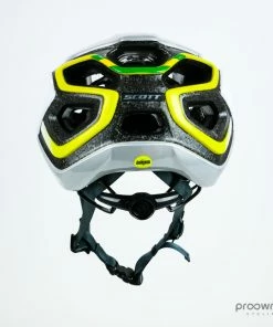 Scott Centric PLUS Helmet - White/Green/Yellow - Australian Champion - Mitchelton-Scott -Billig Hjelme racer butik P1790112