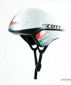 Scott Split PLUS TT Helmet - South African Champion - White/Black - Mitchelton-Scott