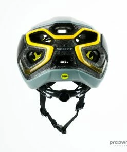 Scott Centric PLUS Helmet - Grey/Black/Yellow - Tour De France - Mitchelton-Scott -Billig Hjelme racer butik P1790289