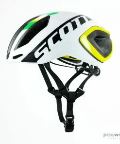 Scott Cadence PLUS Helmet - White/Green/Yellow - Australian Champion - Mitchelton-Scott