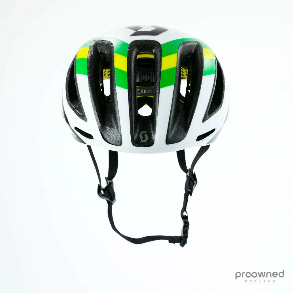 Scott Cadence PLUS Helmet - White/Green/Yellow - Australian Champion - Mitchelton-Scott 2 Scott Cadence PLUS Helmet - White/Green/Yellow - Australian Champion - Mitchelton-Scott - Billede 2