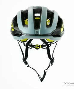 Scott Centric PLUS Helmet - Grey/Black/Yellow - Tour De France - Mitchelton-Scott -Billig Hjelme racer butik P1790311