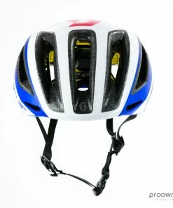 Scott Cadence PLUS Helmet - White/Blue/Red - Slovenian Champion - Mitchelton-Scott -Billig Hjelme racer butik P1790320 Edit