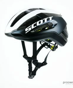 Scott Centric PLUS Helmet - Black/White - Mitchelton-Scott