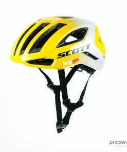 Forside 19 Scott Centric PLUS Helmet - Yellow/Grey - Tour De France - Mitchelton-Scott
