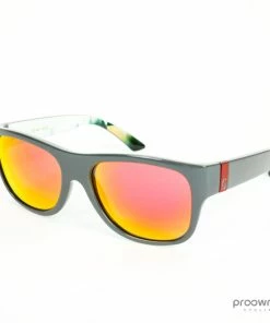 Scott Lyric Sunglasses - Grey Orange/Red Chrome