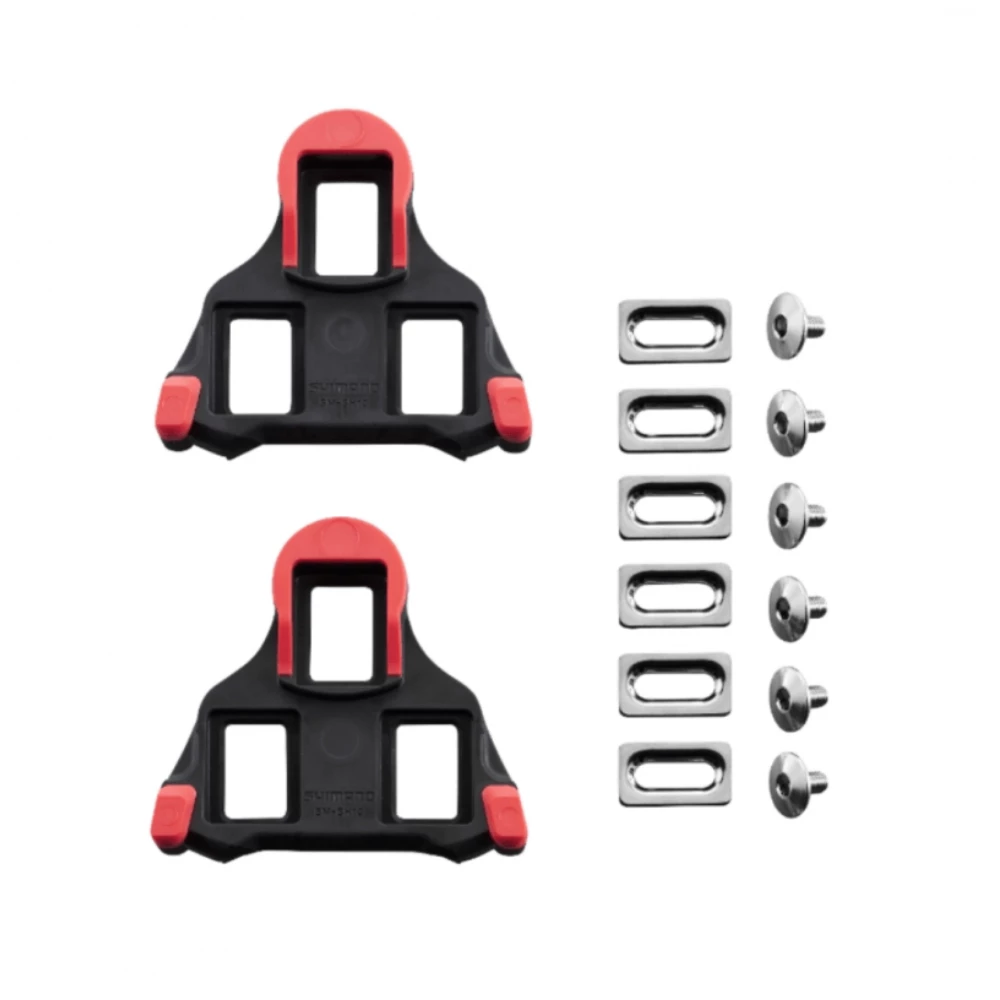 Shimano SPD-SL SM-SH10 Cleats - Red/ 0 Degrees Float 1 Shimano SPD-SL SM-SH10 Cleats - Red/ 0 Degrees Float